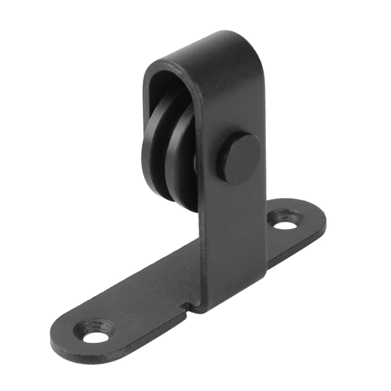 Y51A-2X Sliding Barn Door Hardware Kits Top Mounted Hanging Rail Hanger Track Steel Closet Door Roller Rail For Single Door-B Peaceful Pleasures Health and Wellness