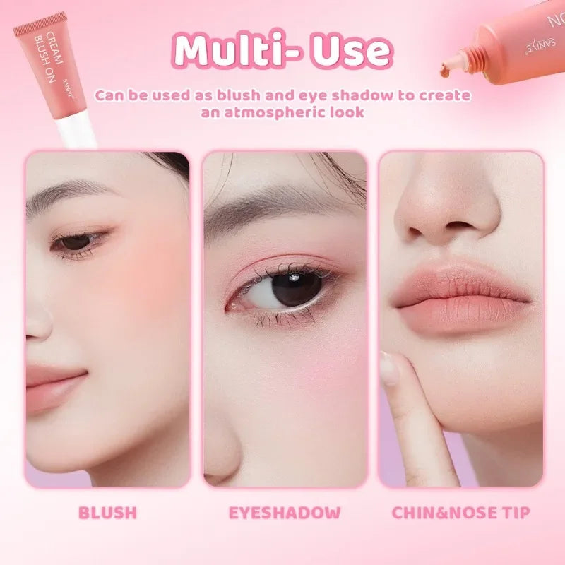 Liquid Blush Cream Stick | Matte Peach Pink Cheek Makeup
