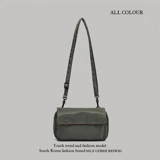 Japanese Anti-Splash Nylon Messenger Shoulder Bag for Men Nylon Messenger Bag Peaceful Pleasures Health and Wellness