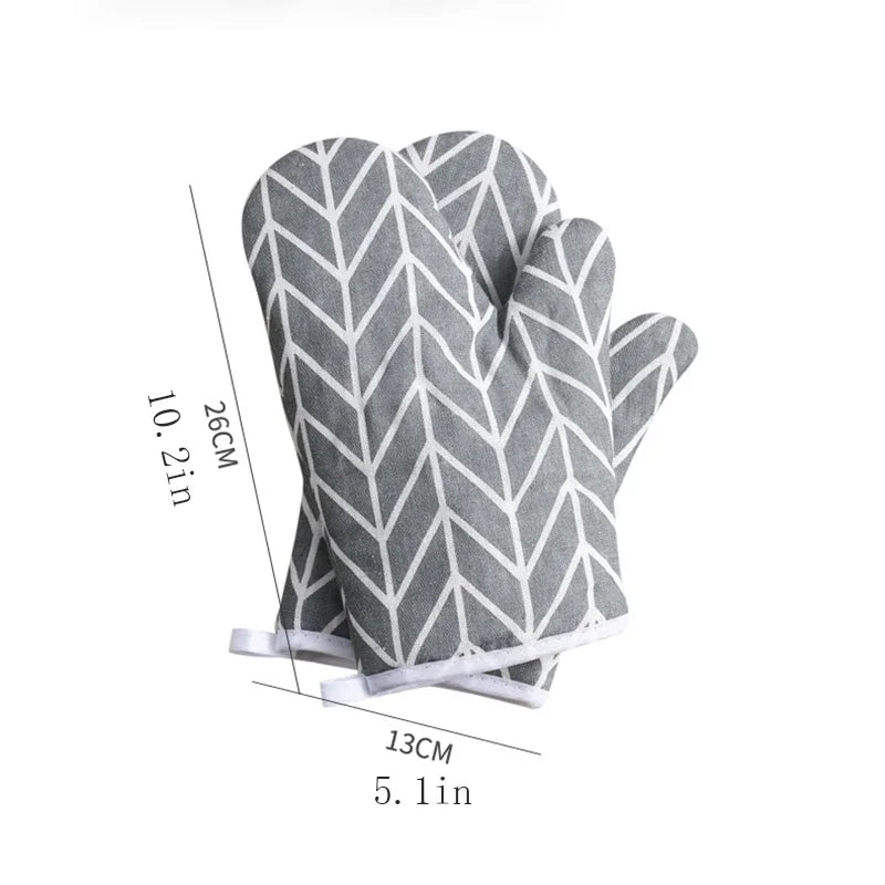 Heat-Resistant Oven Mitts | Insulated Kitchen Gloves 2-Pack