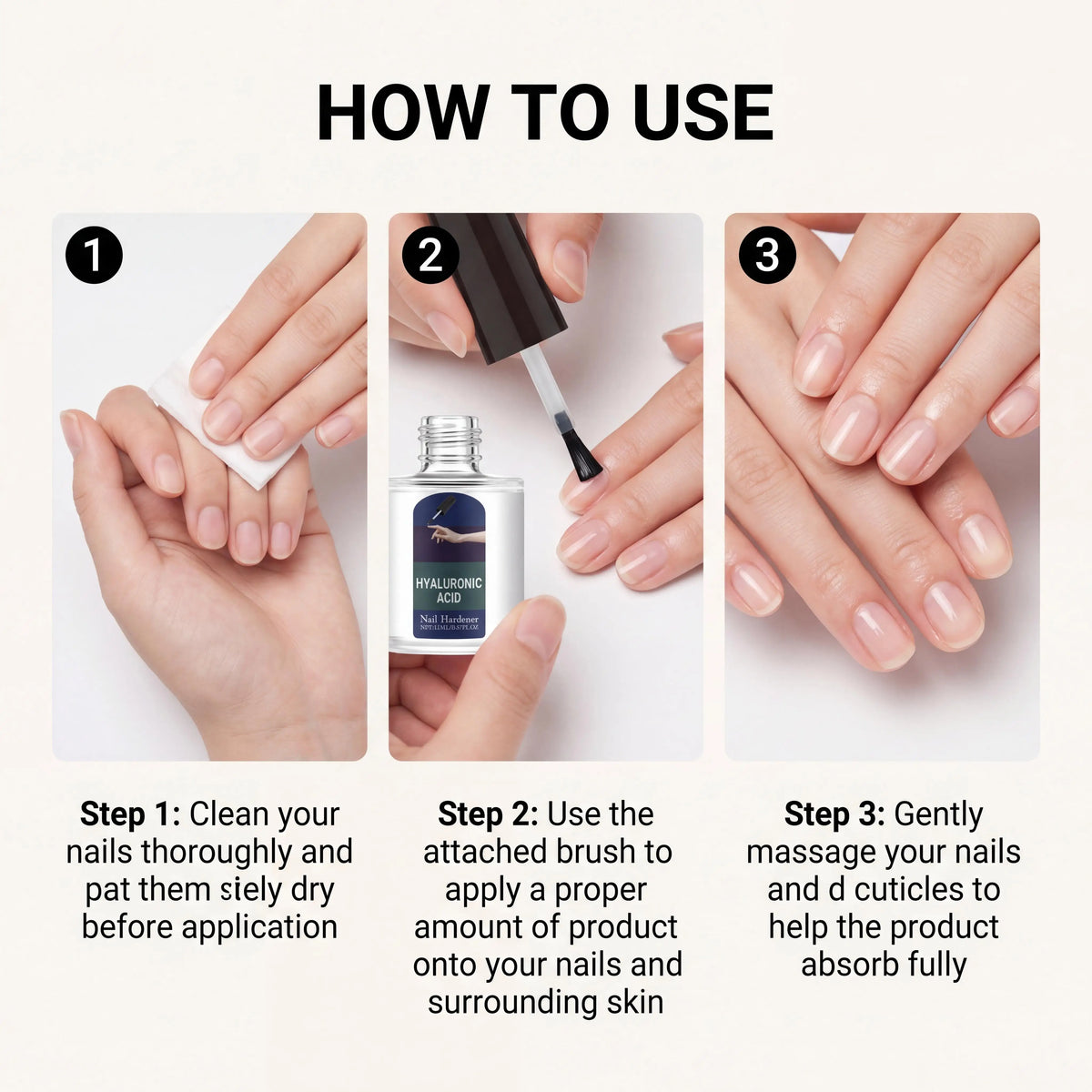 Plant-Based Nail Hardener Repair Nails Gloss Help Enhance Growth Nails Strengthener Protect Hand Foot Thin Nail Treatment Drops Peaceful Pleasures Health and Wellness