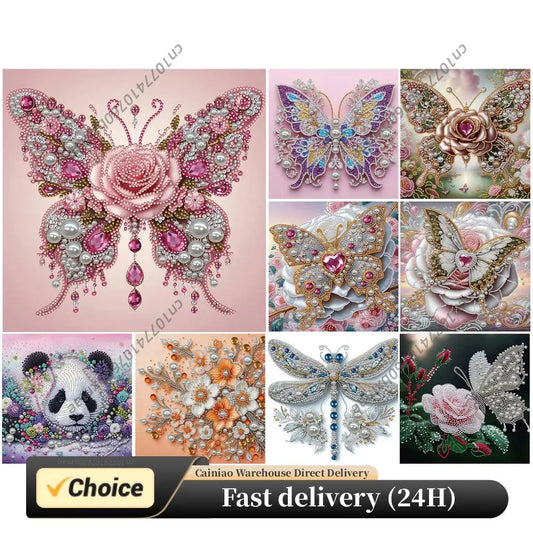 Pearl Gem Diamond Art Painting Kit with Frame 9.84x9.84in DIY Art Craft Pearl Diamond Painting for Adults Home Wall Decor Peaceful Pleasures Health and Wellness