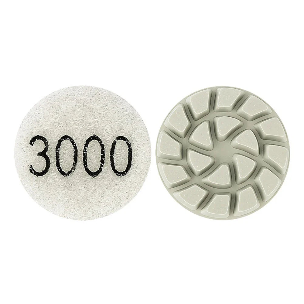 1" 25mm Wet Dry Polishing Pad – Marble Granite Concrete 7 Grits