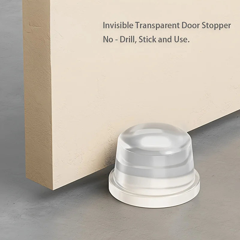 Nail Transparent Door Stopper Strong Adhesive Tear Off Elasticity