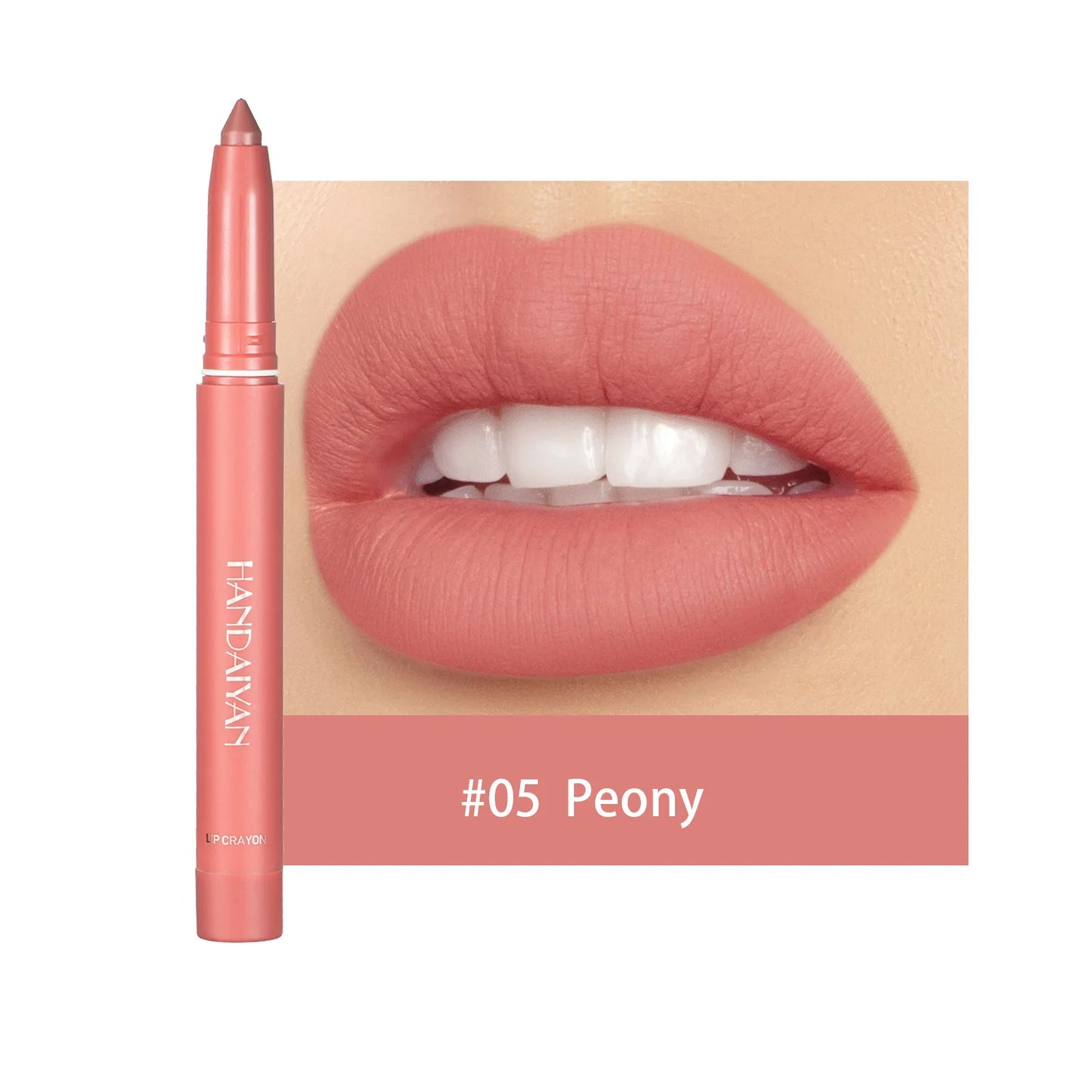 Handaiyan 12-Shade Matte Lipstick Pen – Waterproof Lip Liner