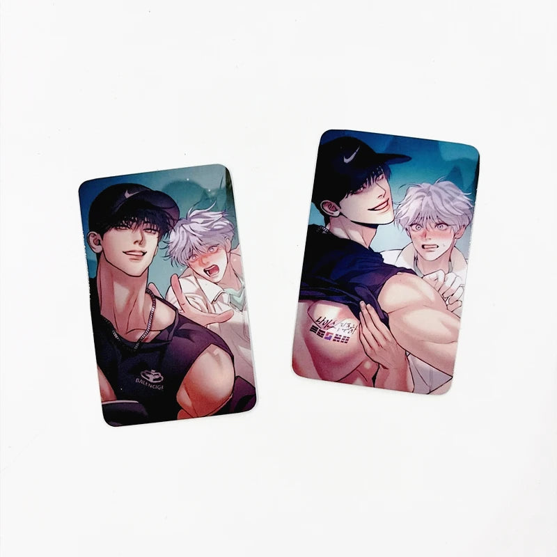 2- Korean Manhwa Lomo Cards Kang Dooshik Jin Jooha BL Comic Couple