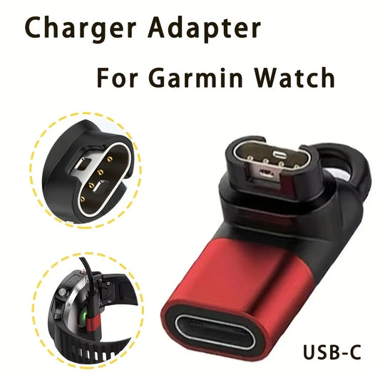 Type C Charger Adapter for Garmin Forerunner 265 965 Charging Converter for Fenix 7 7S 7X 6 6S 6X 5 5S 5X/Venu 3 2,Instinct 1/2 Peaceful Pleasures Health and Wellness