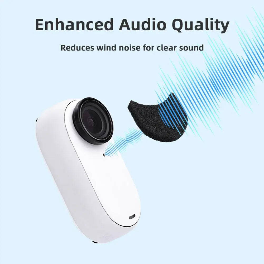 6pcs Windproof Sponge Protective Case Noise Reduction Dustproof Cover For Insta360 GO 3S/Insta360 GO 3 Thum Camera Accessories Peaceful Pleasures Health and Wellness