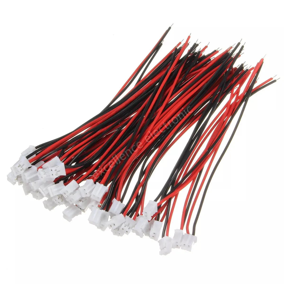 20 SETS Mini Micro JST 2.0 PH 2-Pin Connector plug with Wires Cables 100MM Peaceful Pleasures Health and Wellness
