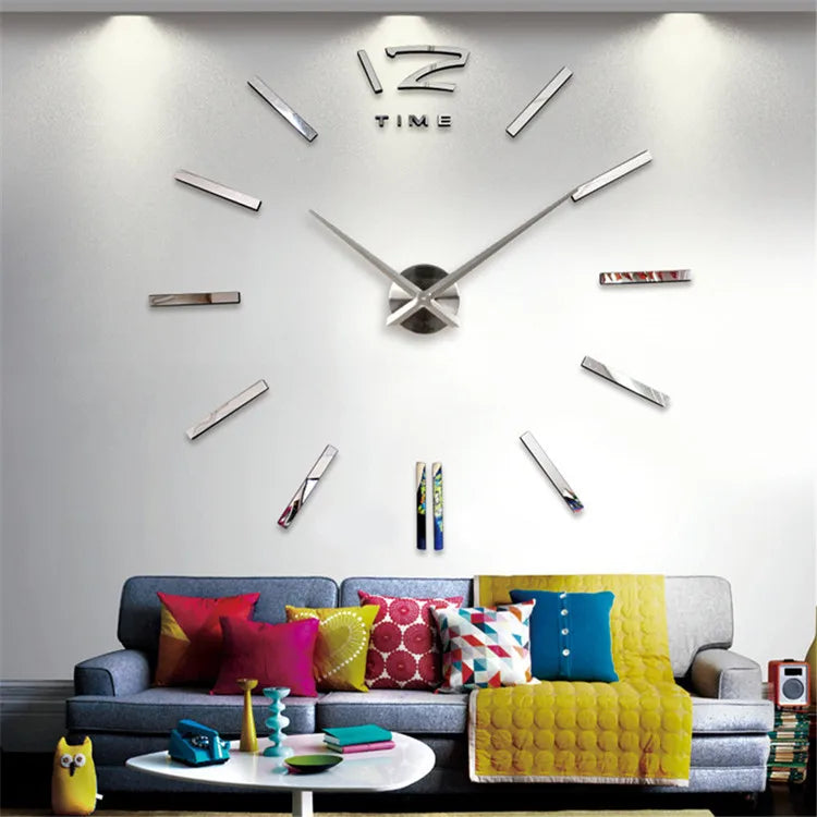 Large 3D Wall Clock Luminous Classic Wall Clocks DIY Digital Clock Wall Watches Stickers Silent Clock for Home Living Room Table Peaceful Pleasures Health and Wellness