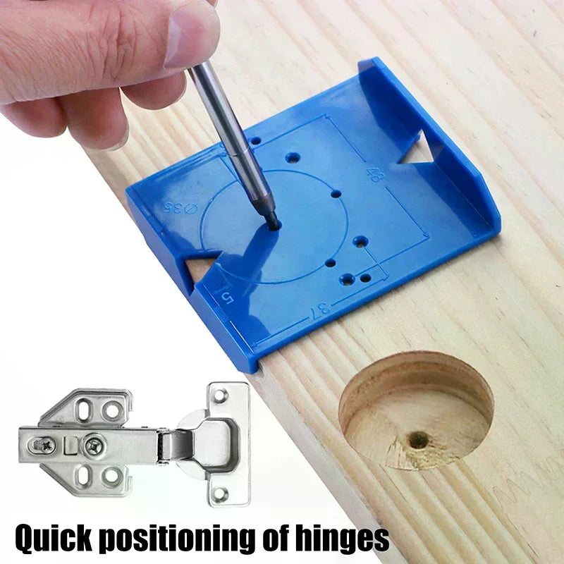 2-Pack Cabinet Door Hinge Drilling Locator & Positioning Jig Hinge Drilling Jig Peaceful Pleasures Health and Wellness