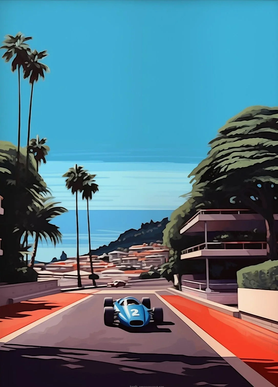 Vintage Hiroshi Nagai Pop Poster Retro 80's Beach Summer Pool Surrealism Canvas Painting Wall Art for Living Room Home Deco Peaceful Pleasures Health and Wellness 9 20x30cm Unframed