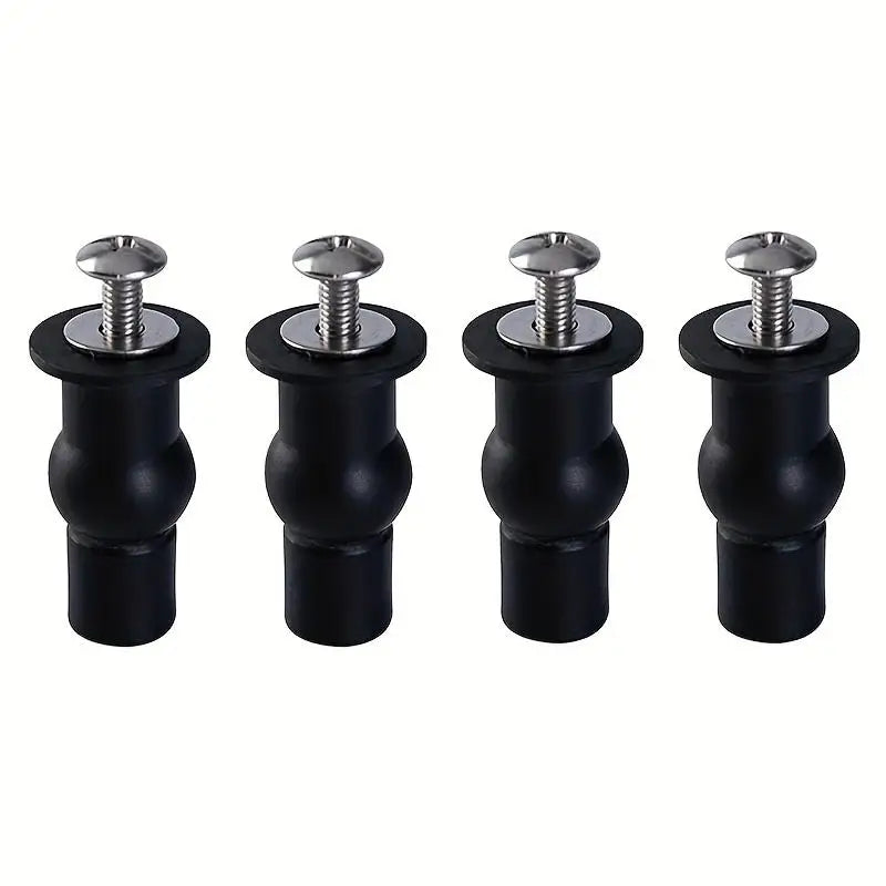 2/4Pcs M6 Toilet Seat Fixing Bolts Rubber Expansion Screws with Nuts for Bathroom Toilet Seat Installation Replacement Parts Peaceful Pleasures Health and Wellness 4pcs
