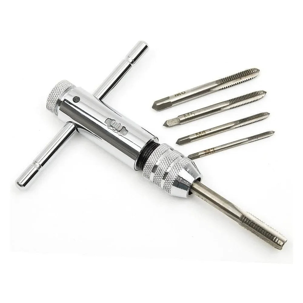 T-Handle Ratchet Tap Wrench Set | M3–M8 Metric Taps Included Peaceful Pleasures Health and Wellness