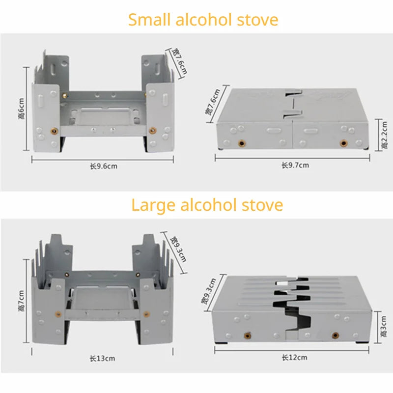 Portable Folding Alcohol Stove for Camping & Outdoor Cooking
