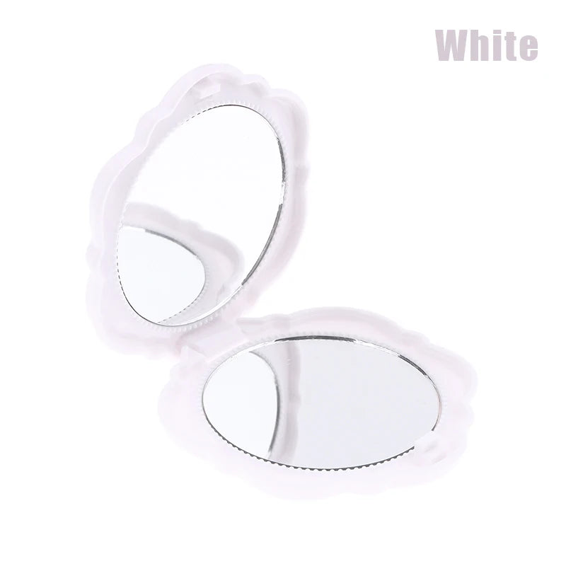 Retro Rose Double-Sided Compact Pocket Makeup Mirror
