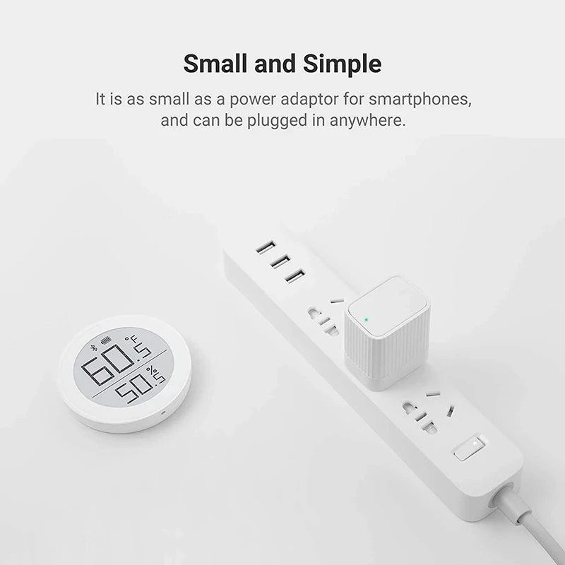 Qingping Bluetooth Gateway Hub Compatible WIFI Remote View Data Sub-Device Smart Linkage Home Device Work With Mihome Xiaomi Peaceful Pleasures Health and Wellness