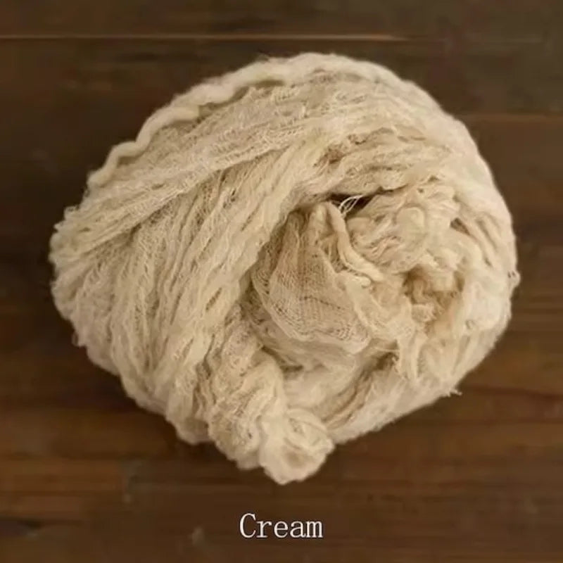 Stretch Cheesecloth Wrap - Textured Layer Blanket for Newborn Baby Photography Props, Professional Photo Shoot Swaddle Peaceful Pleasures Health and Wellness