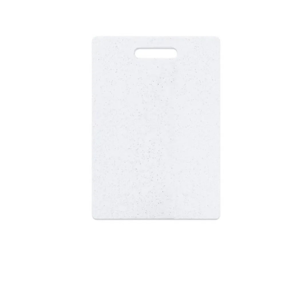 Marble Texture PP Cutting Board Antibacterial Double-sided Vegetable Cutting Board Anti-mildew Non-Slip Meat Chopping Board Peaceful Pleasures Health and Wellness White 30x20cm