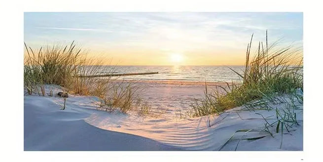 Beach Sunset Wall Art Posters Large Landscape Canvas Painting Print Nordic Wall Decoration Picture for Home Decor Unframed Peaceful Pleasures Health and Wellness ZLH2508 30x60cm No Frame