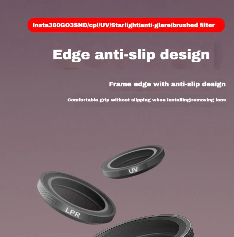 JSR ND4–ND64 Optical Glass ND Filters for Insta360 GO 3S