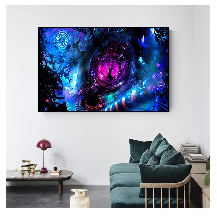 Life Modular Pictures Modern Home Decoration Wall Art Canvas Prints Painting Bedroom Poster Alex Grey Psychedelic Trippy Tree Peaceful Pleasures Health and Wellness
