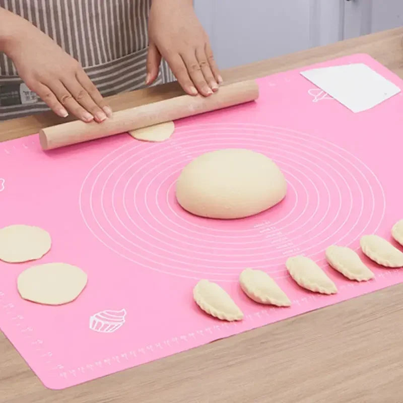 Silicone Pastry Mat Non-Stick Baking Dough Rolling Mat 45×60cm
