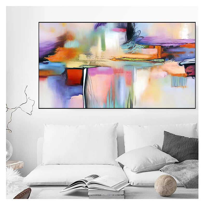 Abstract Canvas Wall Art Print | Modern Living Room Decor