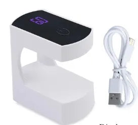 LED&UV Gel Polish Curing, Portable Fast Dry Smart Sensor Nail Machine USB Mini Nail Curing Lamp Peaceful Pleasures Health and Wellness Beige