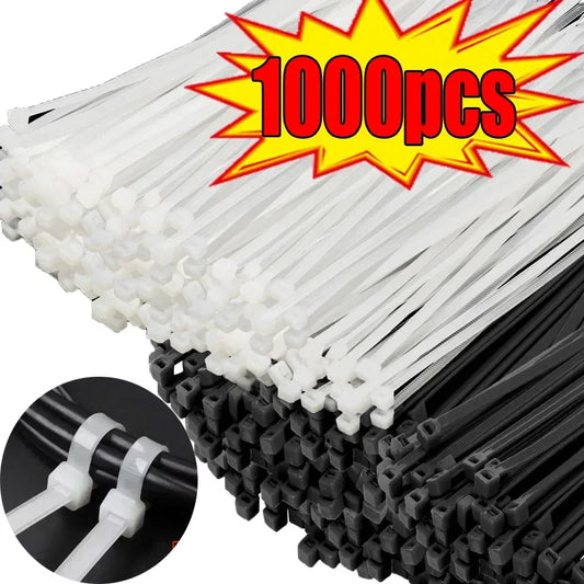 Self-Locking Nylon Cable Ties | 100–1000 Pcs Zip Tie Set Nylon Cable Ties Oasis Select