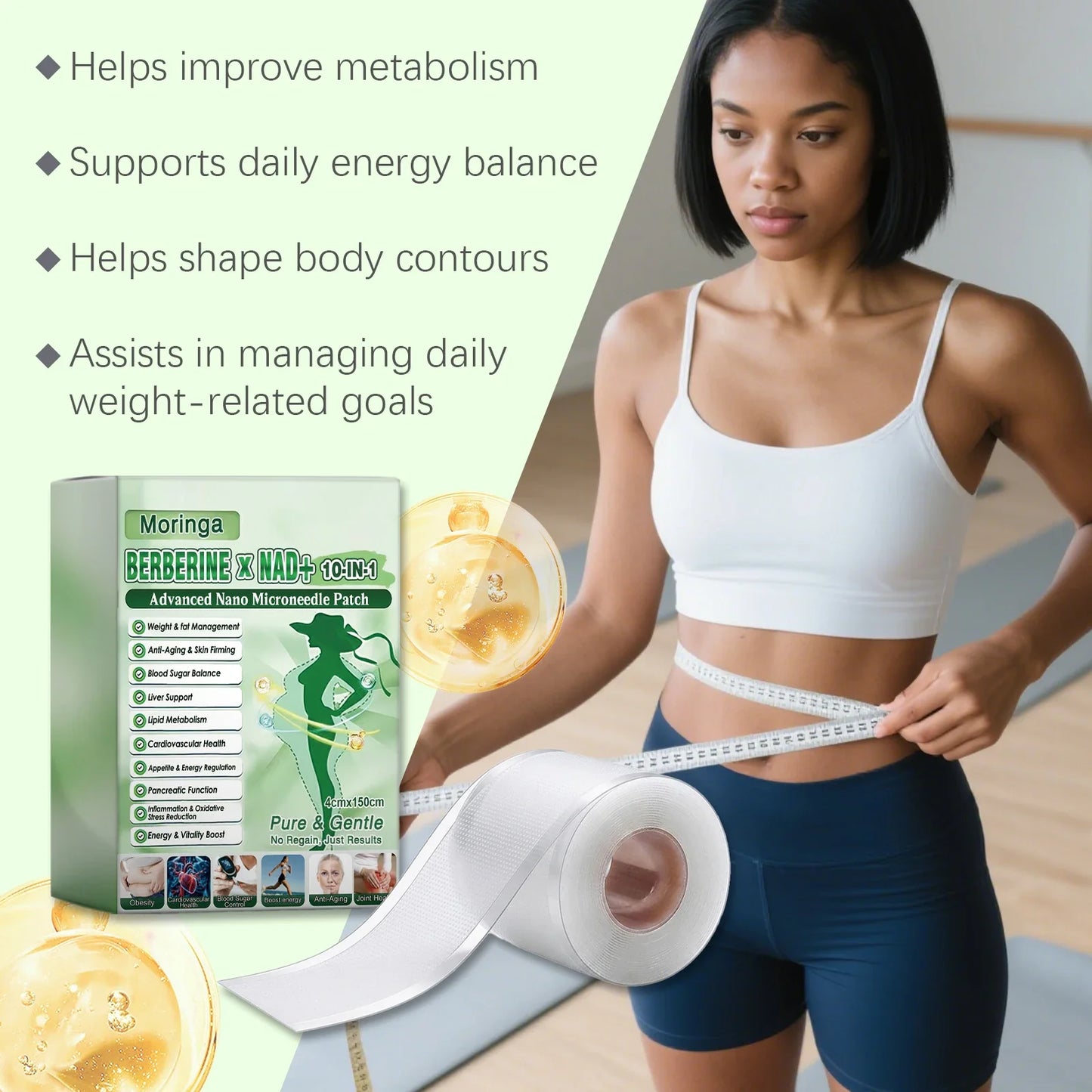 Microneedle Body Care Patch 4cm×150cm – Breathable & Cuttable