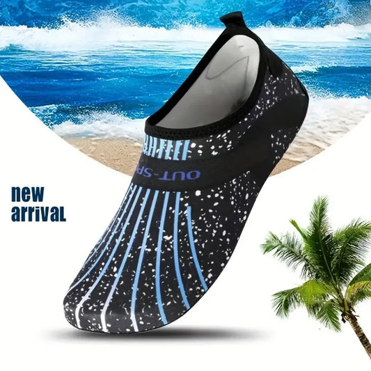 Anti-Slip Water Shoes for Men, Women & Kids | Beach & Swim Water Shoes Peaceful Pleasures Health and Wellness Black 42-43