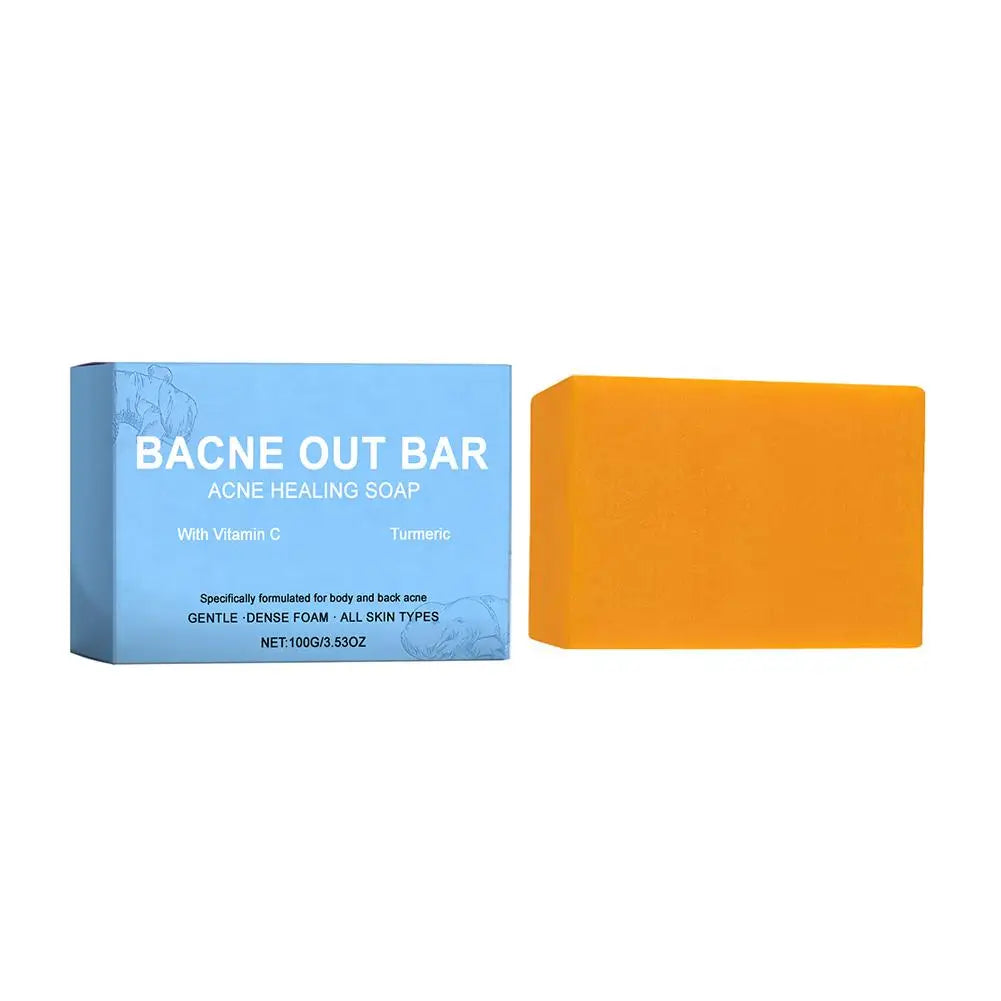Natural Turmeric Soap Bar for Acne with Vitamin C Alphaarbutin,Acne Treatment Bar Soap Exfoliating Cleanser for Body Face Care Peaceful Pleasures Health and Wellness 100g