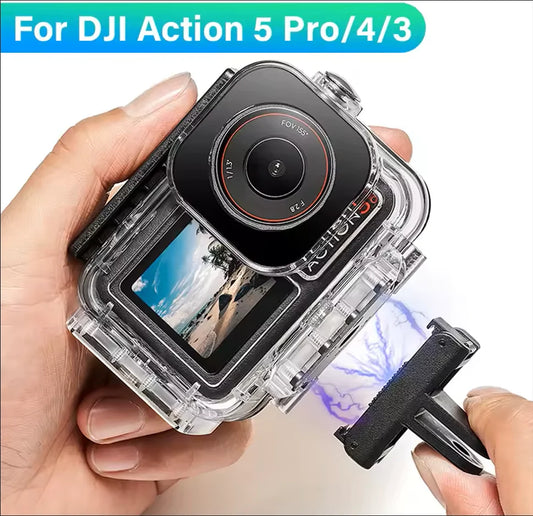 Magnetic Waterproof Case for DJI Action 5 Pro / 4 / 3 Camera Waterproof Housing Oasis Select