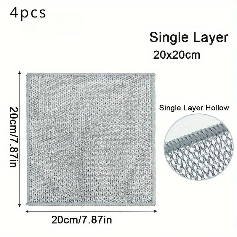 Magic Wire Cleaning Cloth | Metal Mesh Dish Scrubber 1-12pk