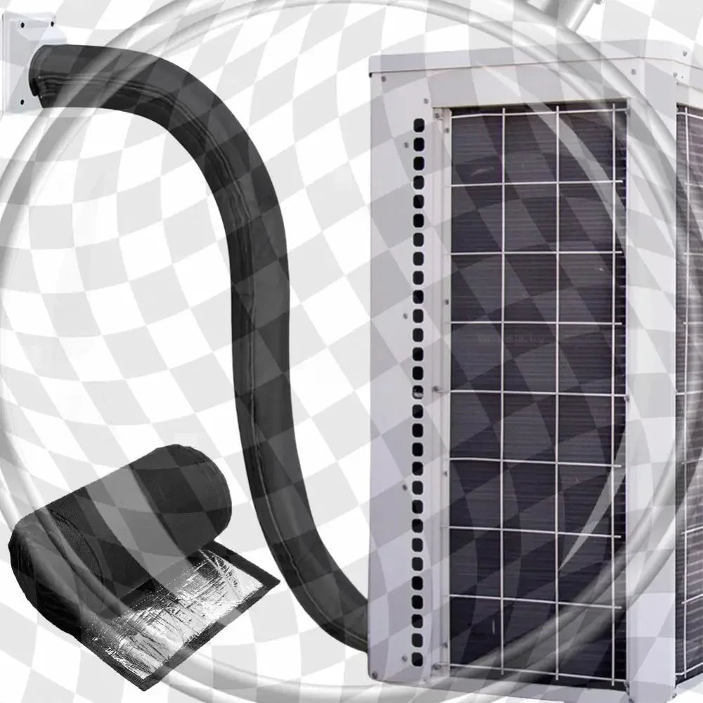 3-Layer AC Hose Insulation Sleeve – Outdoor HVAC Pipe Cover