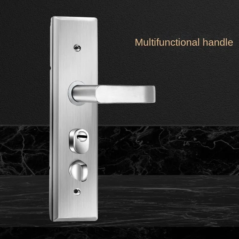 Anti-Theft Door Lock Set – Stainless Steel Handle & Keys