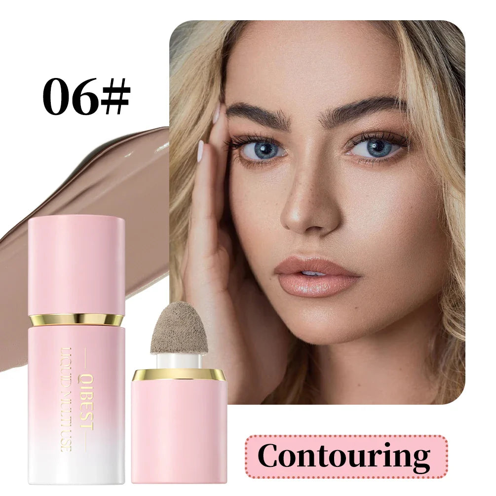 QiBest Liquid Blush Highlighter & Contour Stick – 6 Shades