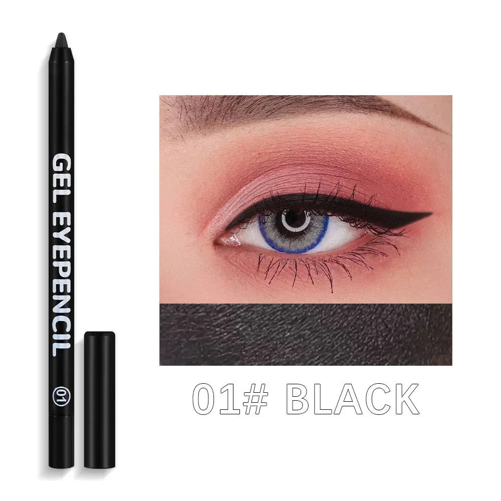 Dragon Ranee 12-Color Pearlescent Waterproof Eyeliner Pencil