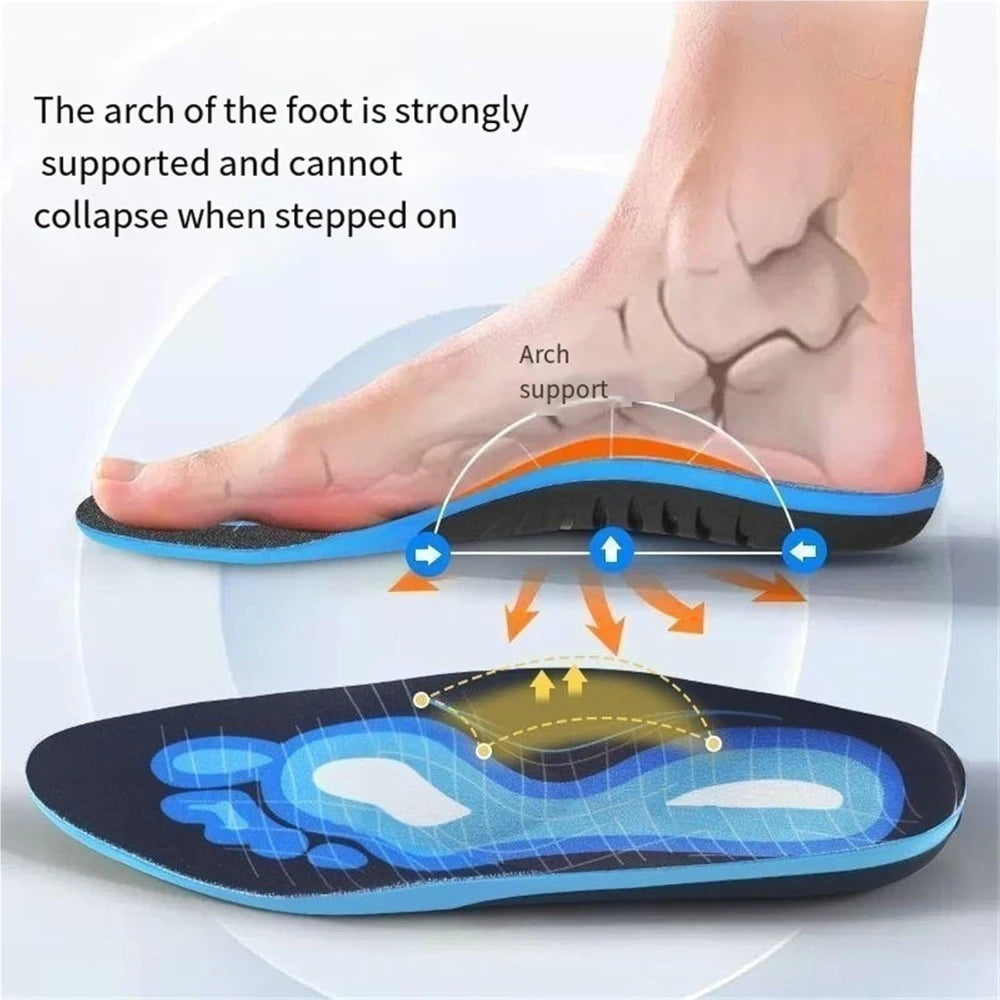 1pair EVA Arch Support Insoles For Pain Relief Orthotics Flat Feet, Sports Shock Absorption Shoe Sole for Running Lifestyle Peaceful Pleasures Health and Wellness