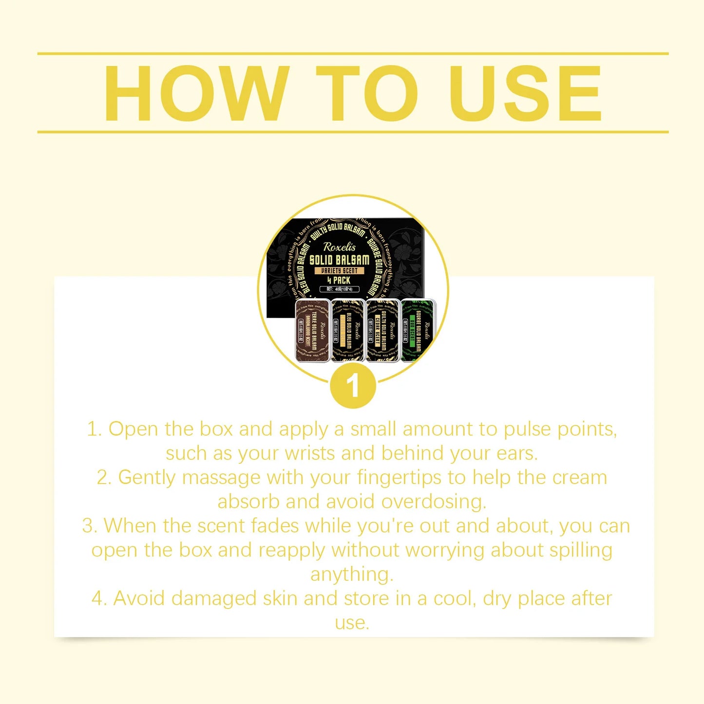 Roxelis Solid Perfume Set – Fresh Long-Lasting Men's Fragrance