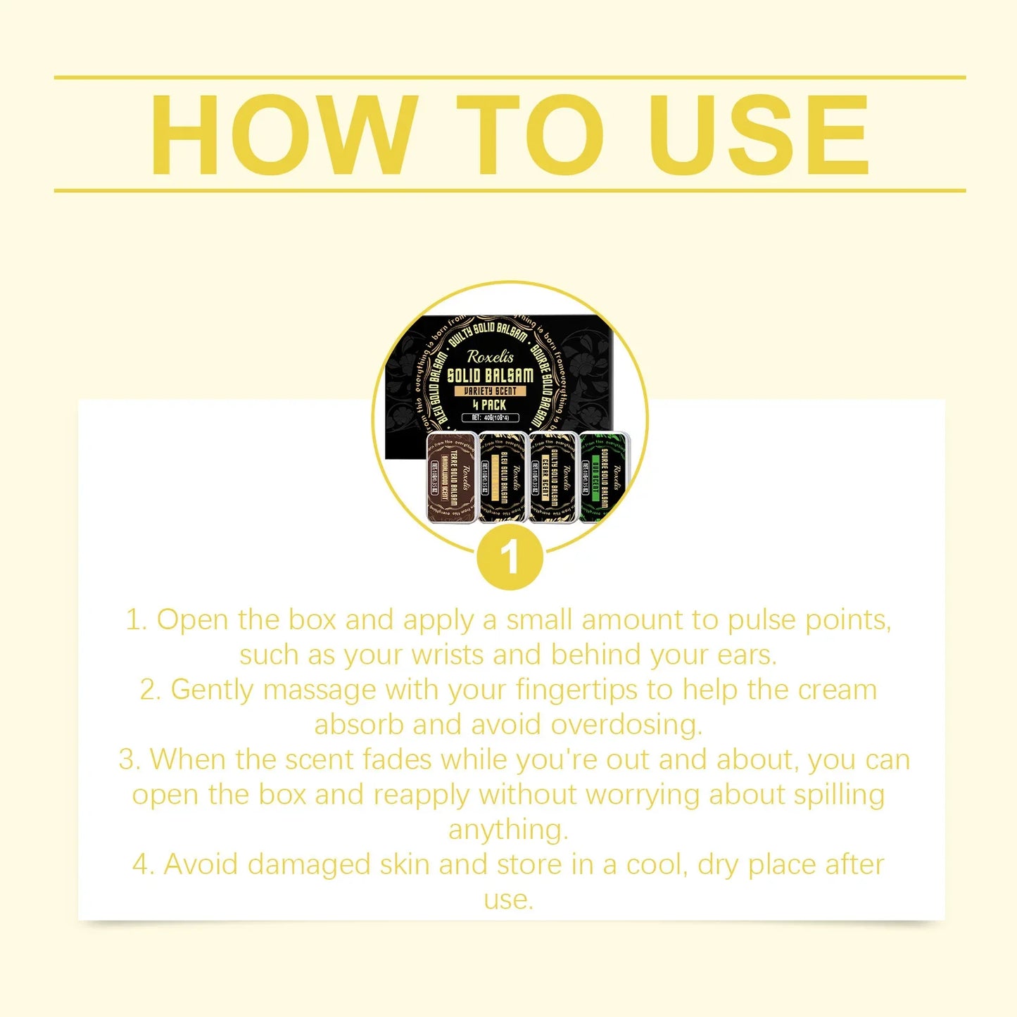 Roxelis Men's Solid Perfume Set – Fresh Long-Lasting Fragrance