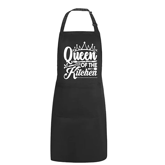 Queen of The Kitchen Apron – Gift for Mom, Wife & Grandma Kitchen Apron Peaceful Pleasures Health and Wellness apron