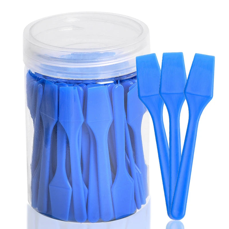 Disposable Mini Spatulas 100 Pcs | Makeup Applicator Sticks