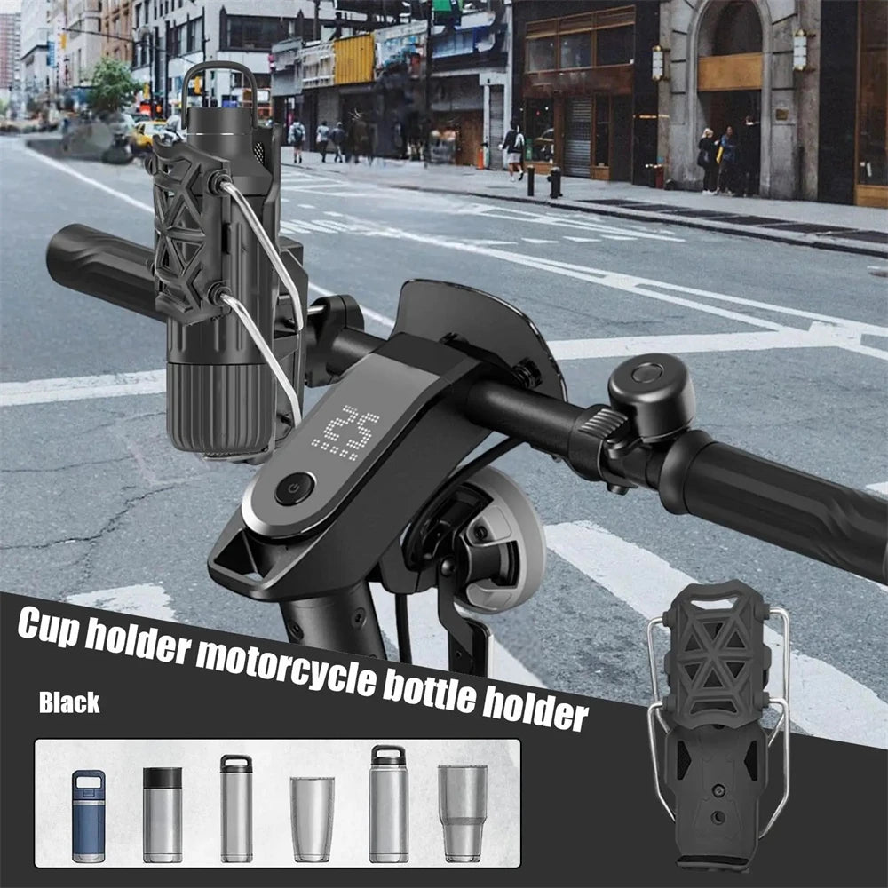 360° Adjustable Bike & Motorcycle Handlebar Cup Holder