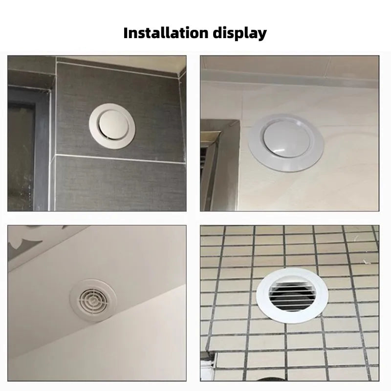 Round Air Vent Grille Cover | Adjustable Wall & Ceiling Duct Cap