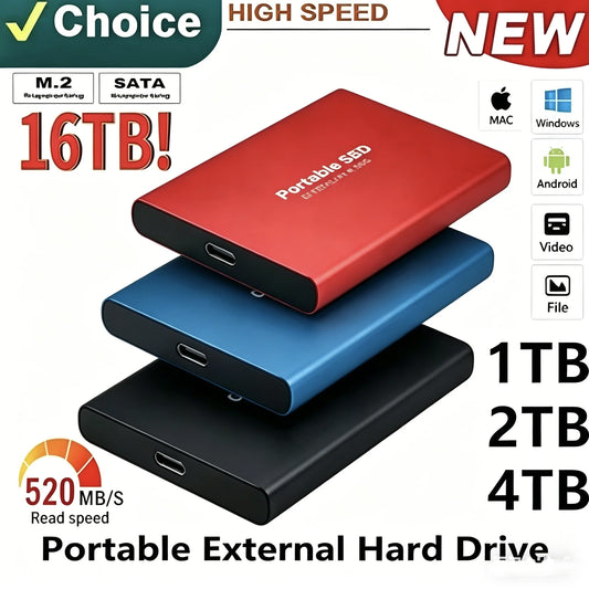 EOENKK Portable External SSD 4TB/8TB – USB 3.1 Type-C Drive Portable External SSD Peaceful Pleasures Health and Wellness