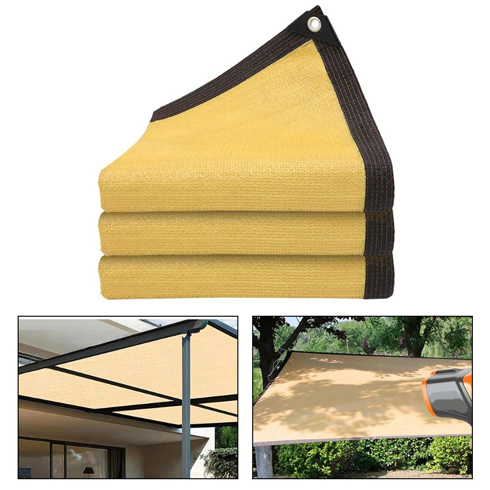 Sunshade Sail Polyester Encrypted Sunscreen Net Thickened UV Block