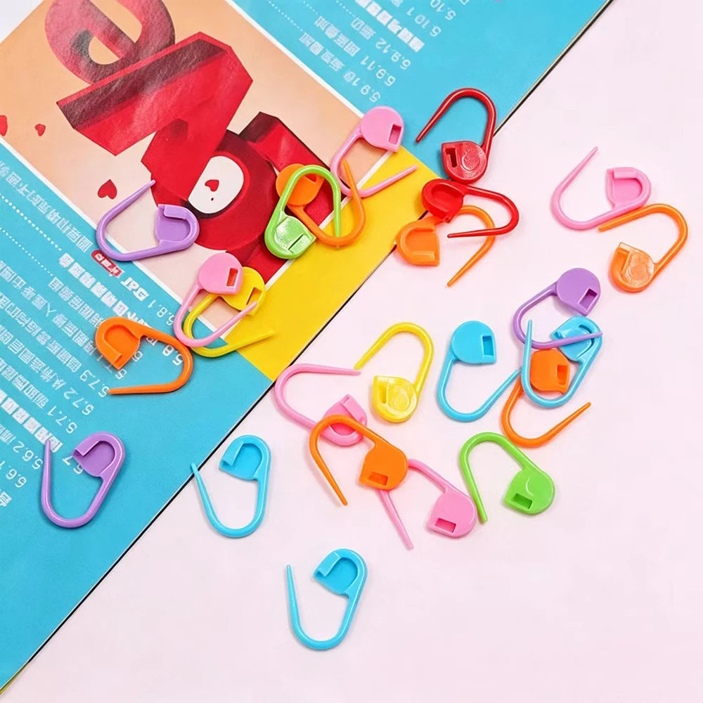 120 Colorful Marker Buckle Yarn Weaving Counting Handmade DIY Sweater