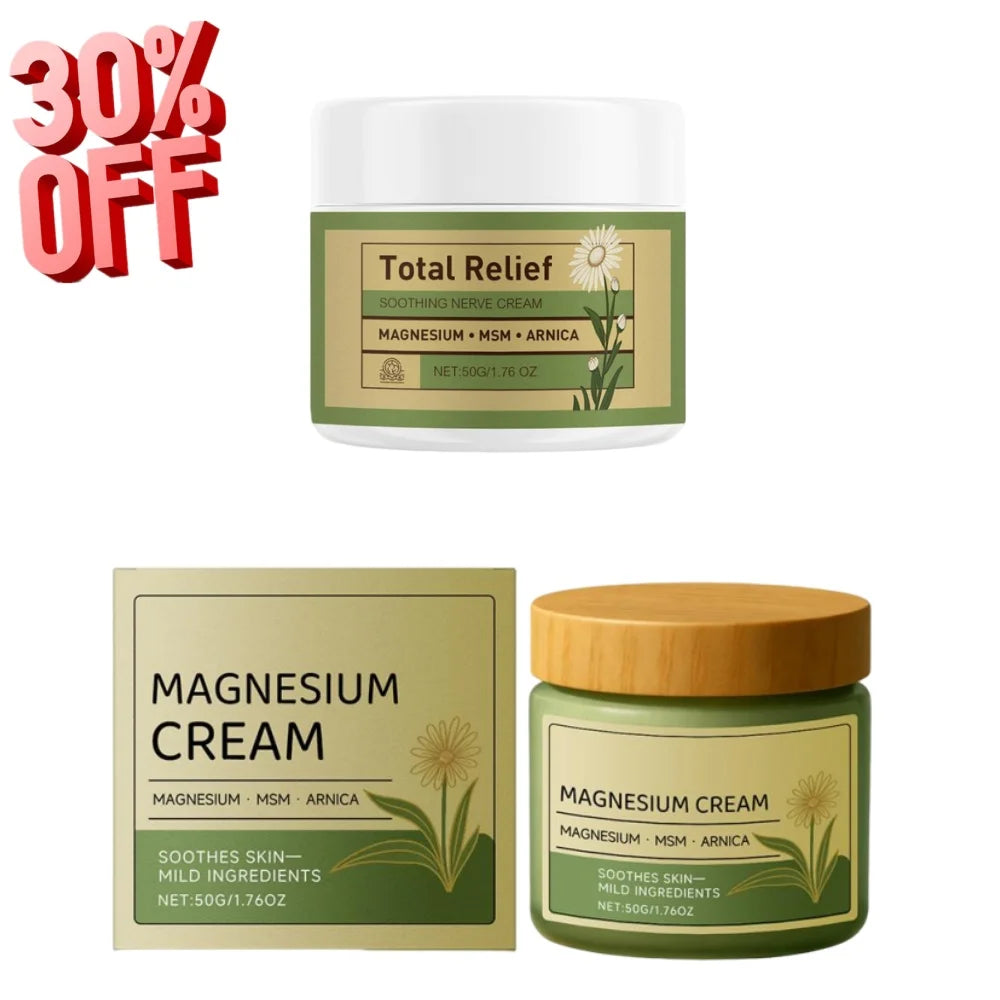Magnesium Body Cream Natural Plant Extract Deep Moisturizer 50g